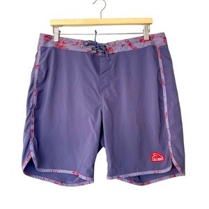 Patagonia Men’s Board Shorts Swim Trunks Blue Gray Size 35 Beach Surfing Hawaii